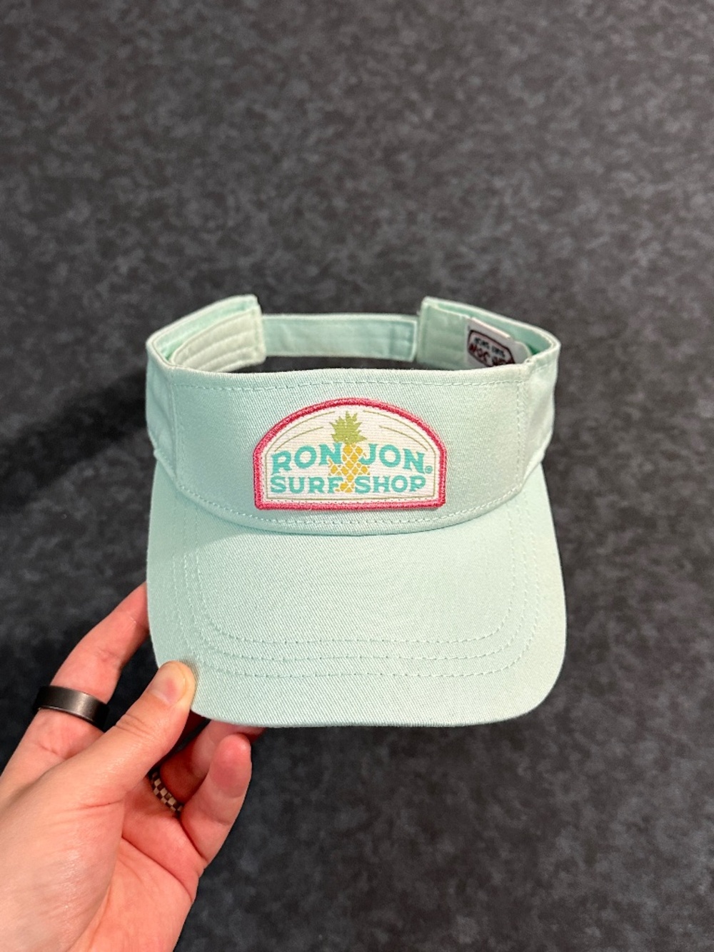 Ron Jon Surf Shop Mint Green Pineapple Logo Visor